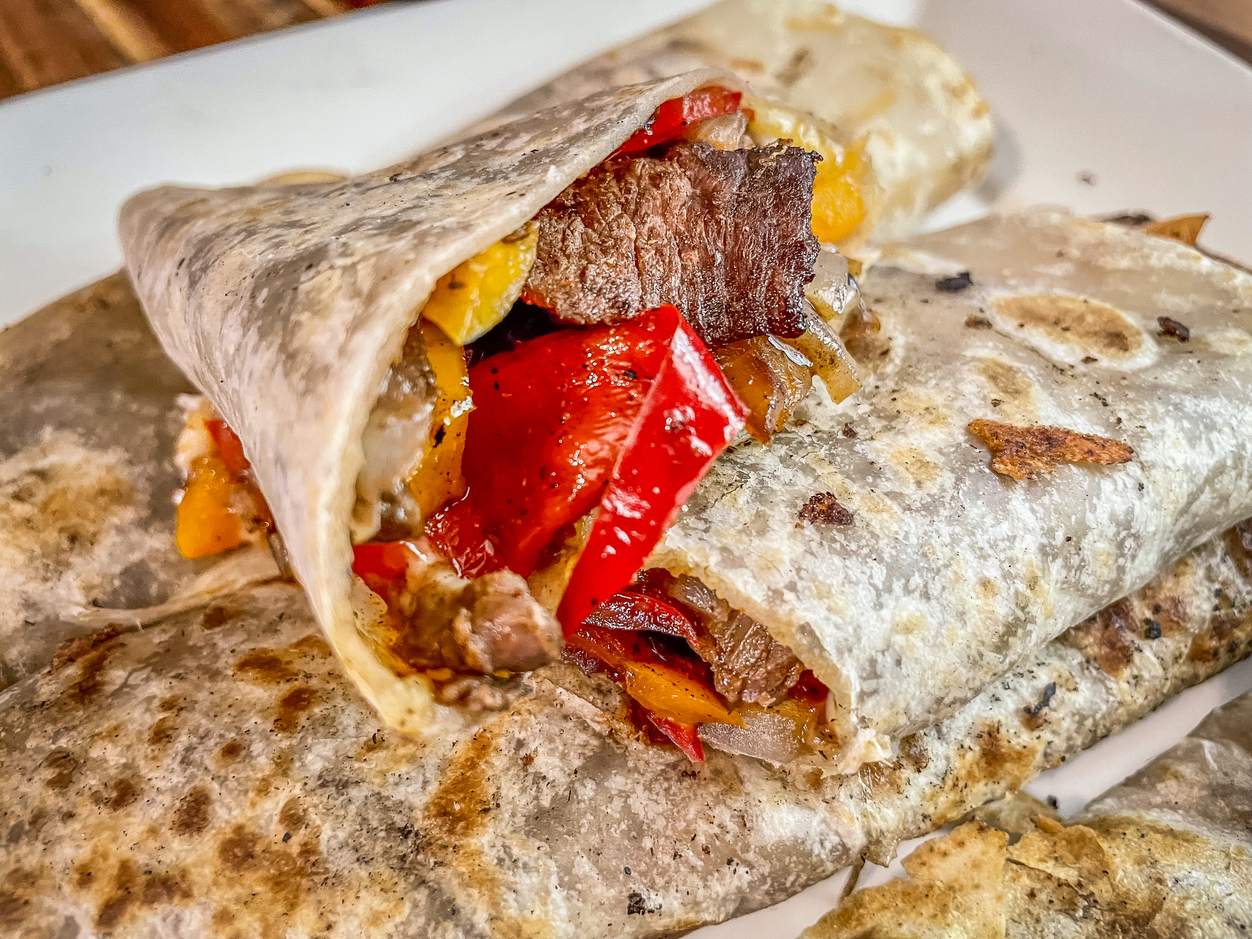 Griddled Backstrap Fajita Wraps