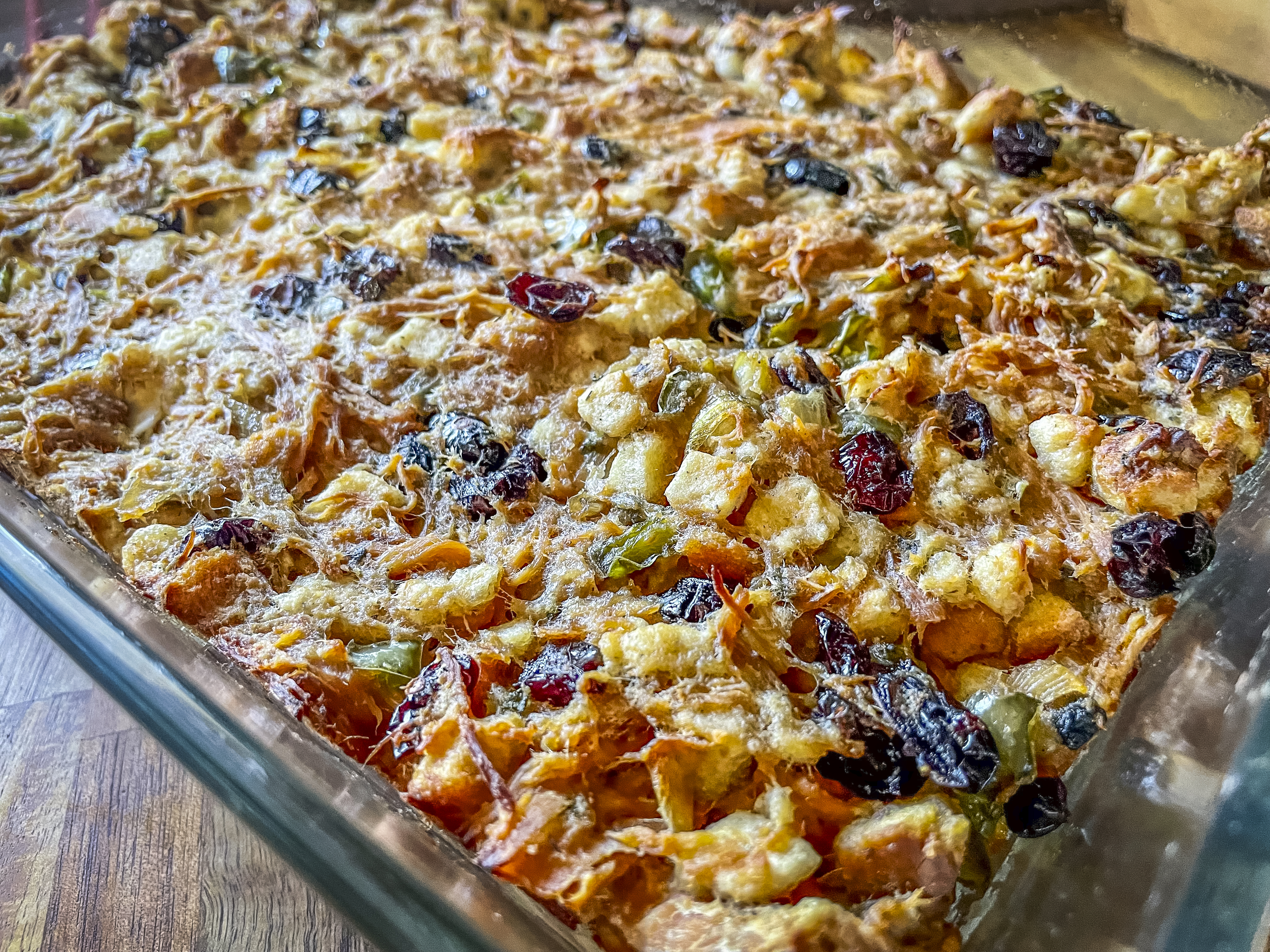 Wild Turkey and Dressing Casserole