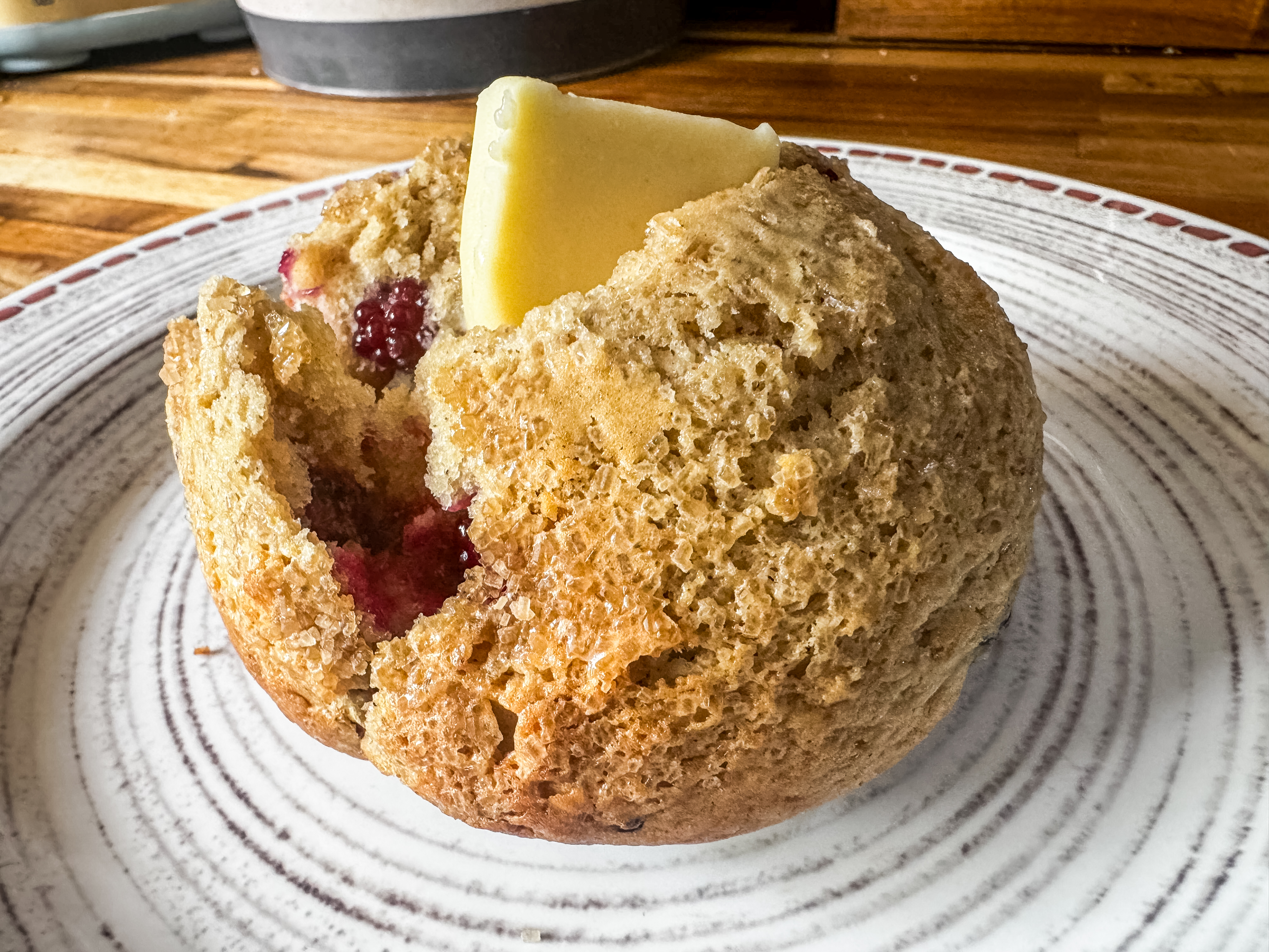 Jumbo Blackberry Buttermilk Muffins