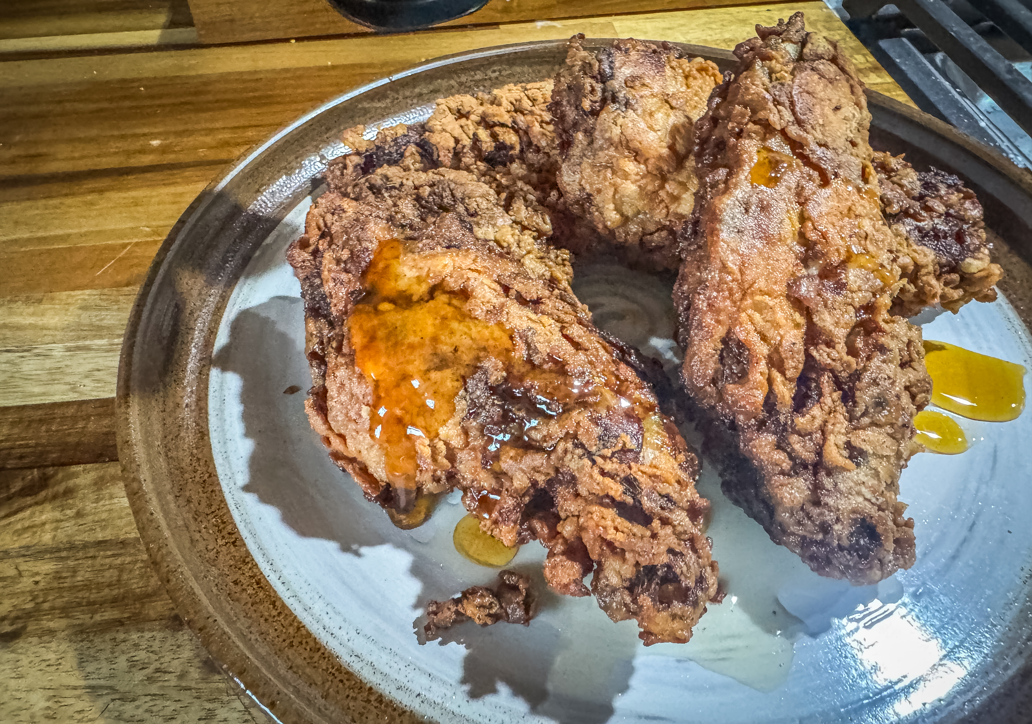 Buttermilk and Hot Honey Fried Rabbit