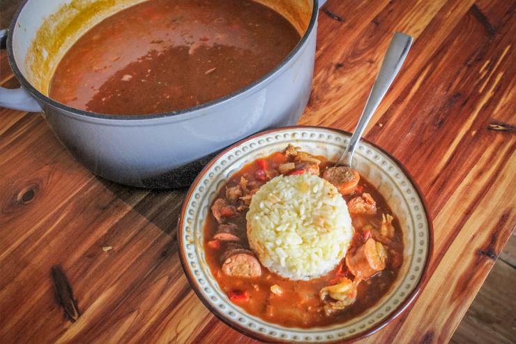 Classic Crawfish and Andouille Sausage Etouffee