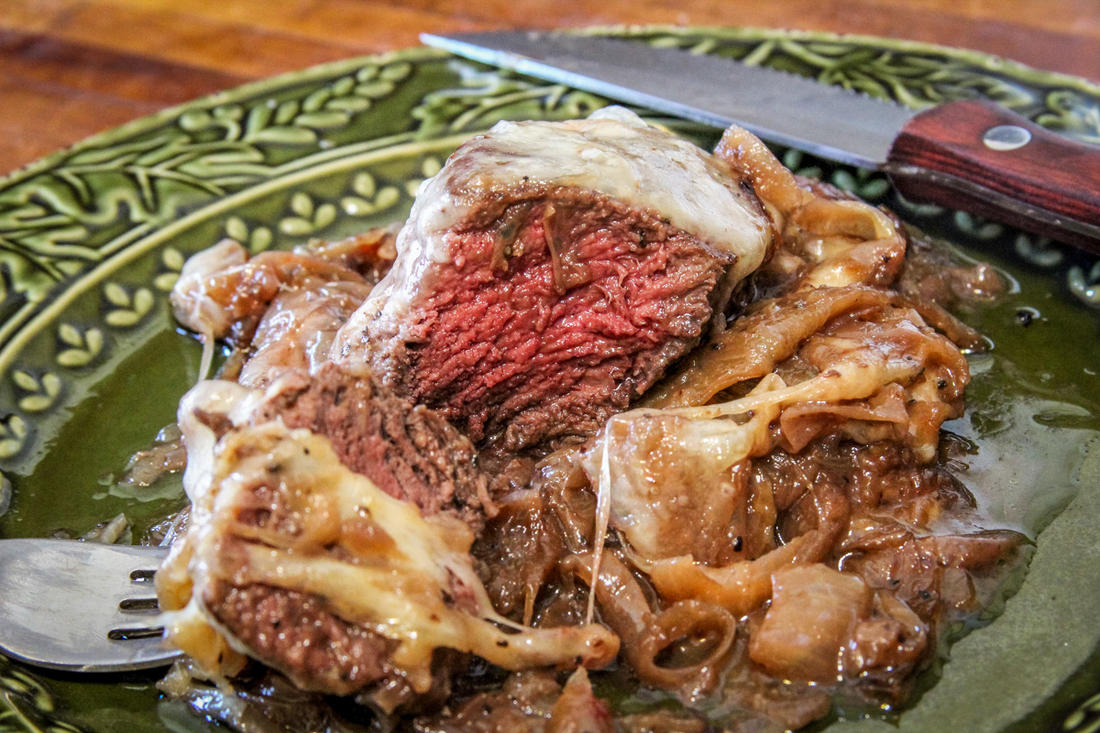 French Onion Backstrap Medallions Recipe