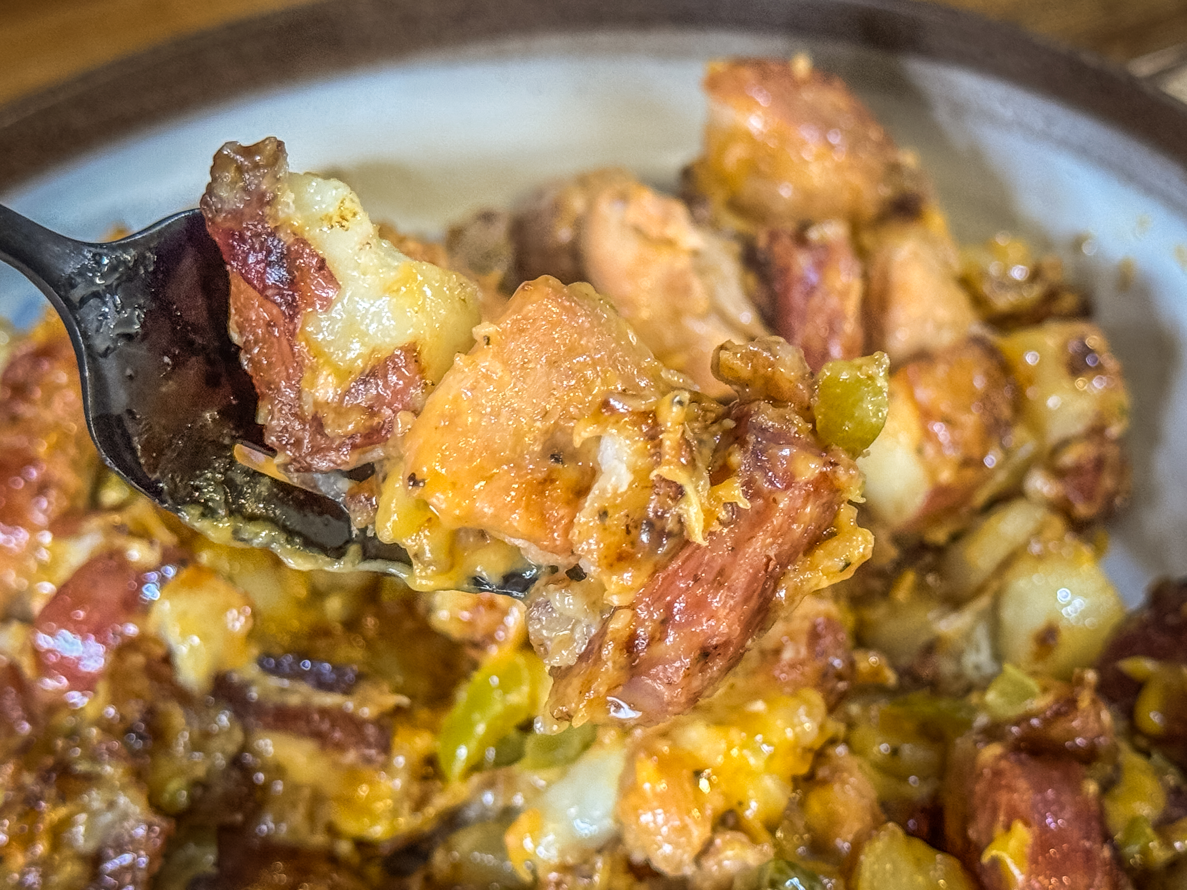 Wild Turkey and Alligator Sausage Potato Skillet
