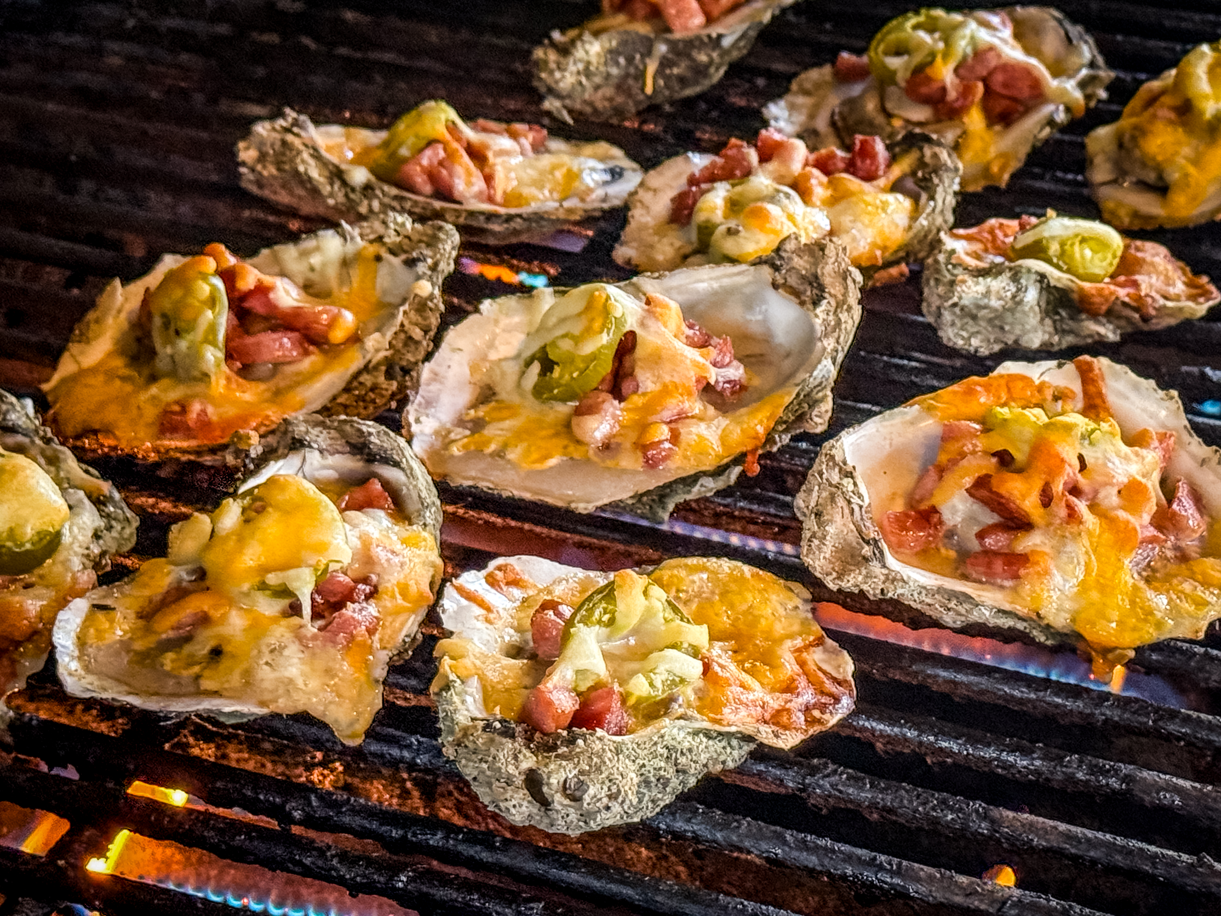 Smoky Pig Grilled Oysters