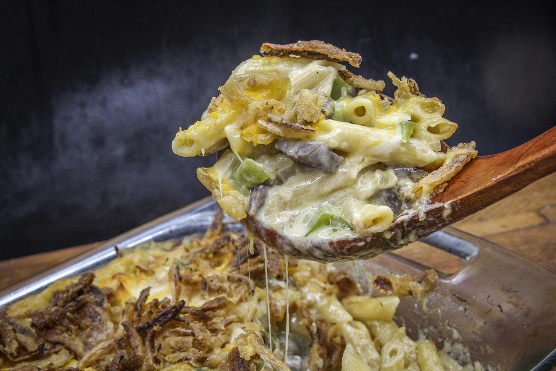 Venison Philly Cheesesteak Mac 'n' Cheese
