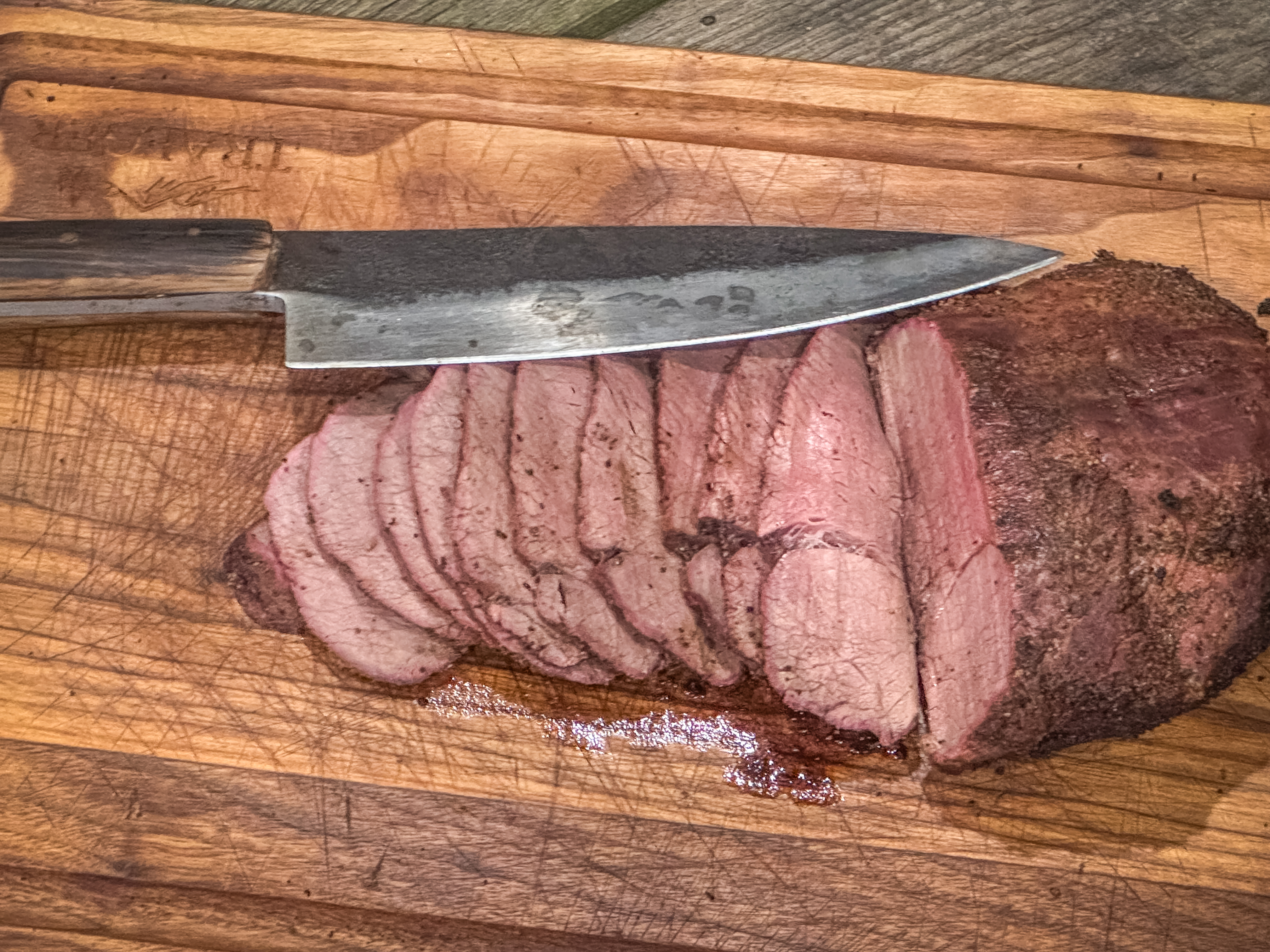 Venison Top Round Roast with Texas Brisket Rub
