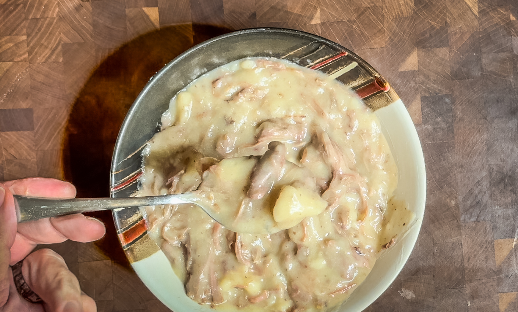 Slow Cooker Turkey Leg and Dumplings