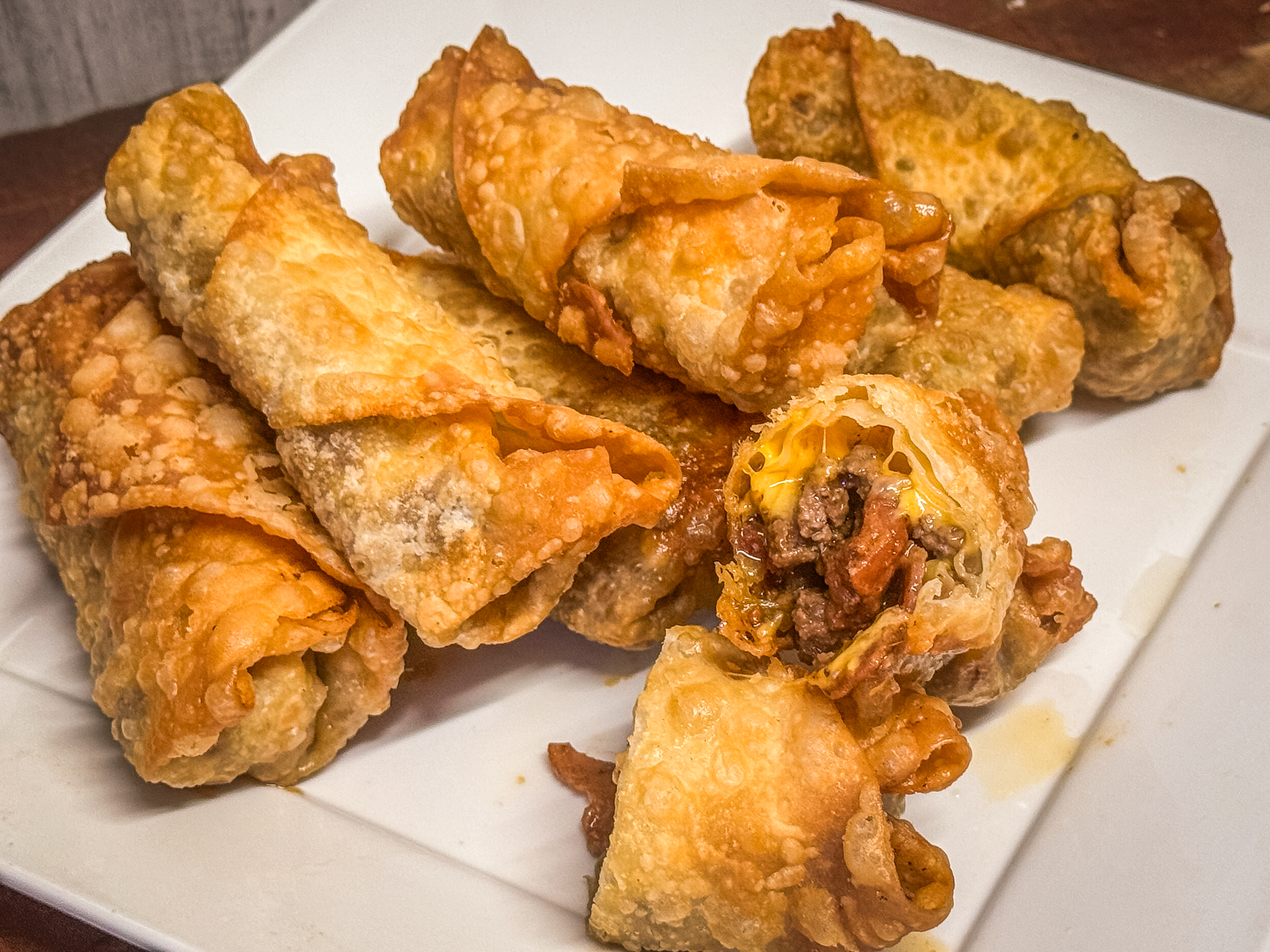 BBQ Venison and Jalapeno Egg Rolls